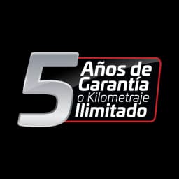 5 Años de Garantía o kilometraje ilimitado