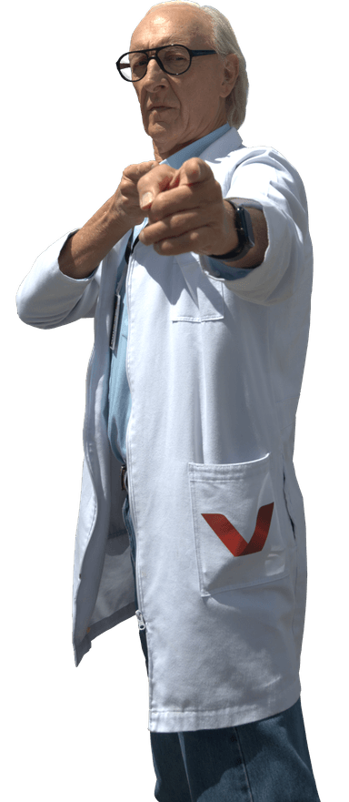 Veinstein indicando precauciones