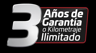 3 años o kilometraje ilimitado